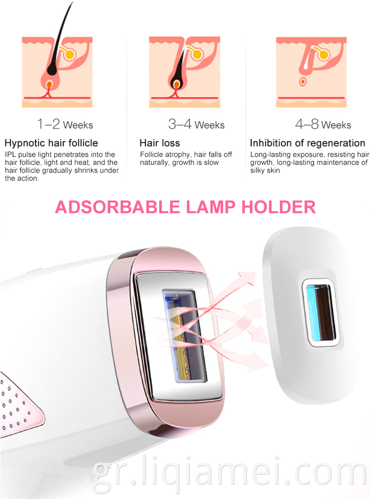 Ανώδυνη μόνιμη οικιακή χρήση IPL Laser IPL Hair Removal Machine Epilator Portable